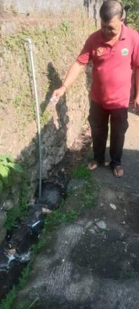 Pemerintah Desa Tinggarsari, Melaksanakan Penebaran Bubuk Abate Guna Pemberantasan Sarang Nyamuk